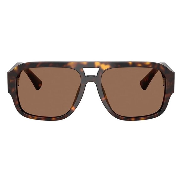 New Dolce & Gabbana Havana Aviator DG4506 502/73 Sunglasses Women - Picture 2 of 6